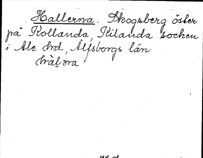 Bild på arkivkortet för arkivposten Hallerna