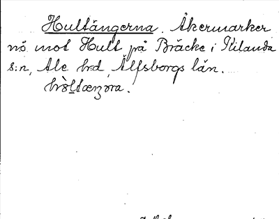 Bild på arkivkortet för arkivposten Hultängerna