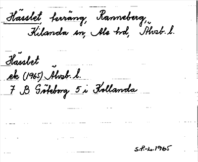 Bild på arkivkortet för arkivposten Hässlet