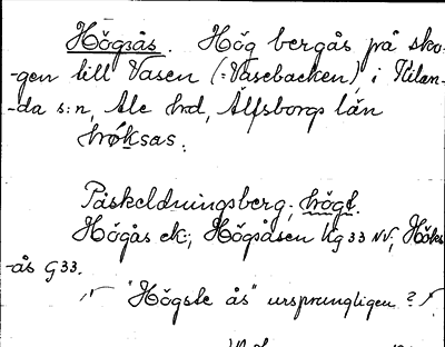 Bild på arkivkortet för arkivposten Högsås