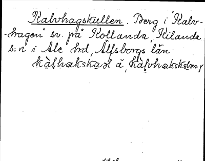 Bild på arkivkortet för arkivposten Kalvhagskullen