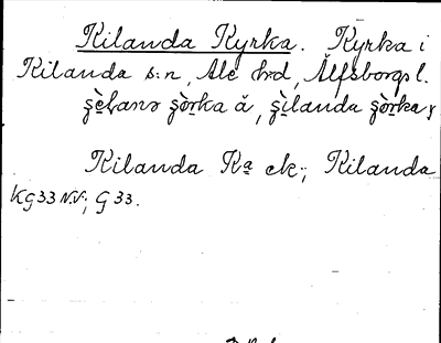 Bild på arkivkortet för arkivposten Kilanda Kyrka