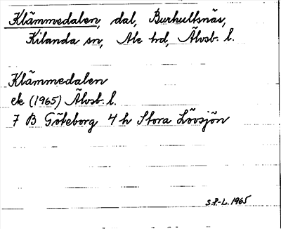 Bild på arkivkortet för arkivposten Klämmedalen