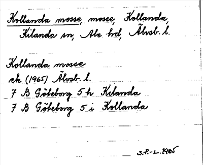 Bild på arkivkortet för arkivposten Kollanda mosse