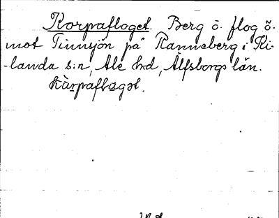 Bild på arkivkortet för arkivposten Korpfloget
