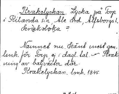 Bild på arkivkortet för arkivposten Krakelyckan