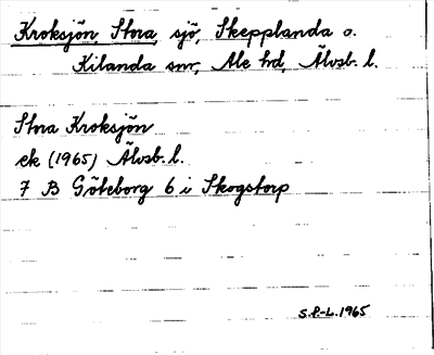 Bild på arkivkortet för arkivposten Kroksjön, Stora