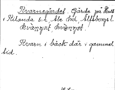 Bild på arkivkortet för arkivposten Kvarnegärdet
