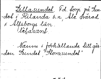 Bild på arkivkortet för arkivposten Lillasundet