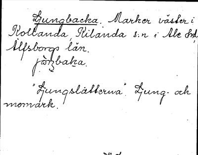 Bild på arkivkortet för arkivposten Ljungbacka