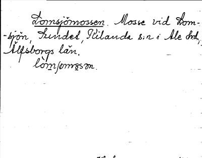 Bild på arkivkortet för arkivposten Lomsjömossen