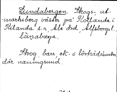 Bild på arkivkortet för arkivposten Lundabergen