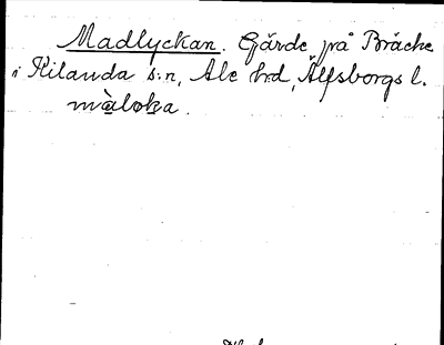 Bild på arkivkortet för arkivposten Madlyckan
