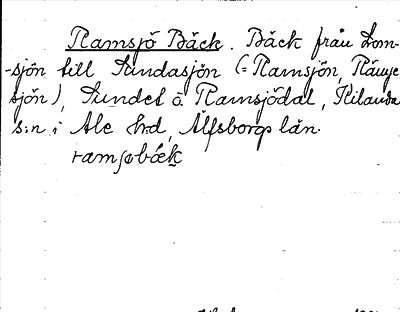 Bild på arkivkortet för arkivposten Ramsjö Bäck