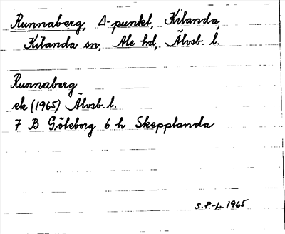 Bild på arkivkortet för arkivposten Runnaberg