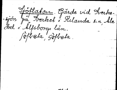 Bild på arkivkortet för arkivposten Sjöflaten