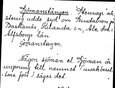 Bild på arkivkortet för arkivposten Sjömanslången