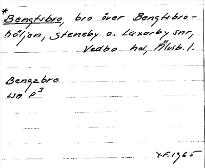 Bild på arkivkortet för arkivposten *Bengtsbro