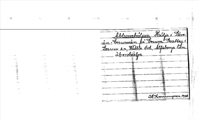 Bild på arkivkortet för arkivposten Abborrehöljan