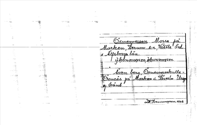 Bild på arkivkortet för arkivposten Öxnemossen