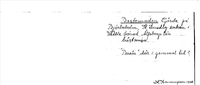 Bild på arkivkortet för arkivposten Bastemaden