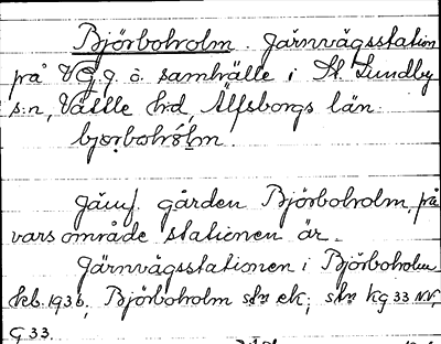 Bild på arkivkortet för arkivposten Björboholm