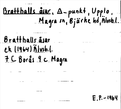 Bild på arkivkortet för arkivposten Bratthalls åsar