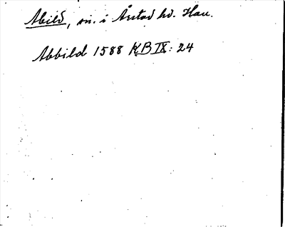 Bild på arkivkortet för arkivposten Abild