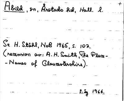 Bild på arkivkortet för arkivposten Abild