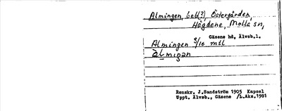 Bild på arkivkortet för arkivposten Almingen