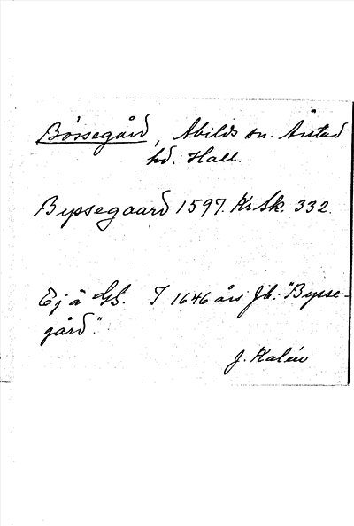 Bild på arkivkortet för arkivposten Bössegård