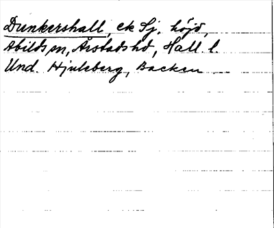 Bild på arkivkortet för arkivposten Dunkershall