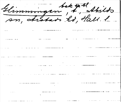Bild på arkivkortet för arkivposten Glimmingen