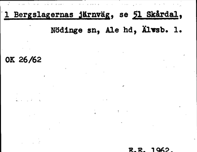 Bild på arkivkortet för arkivposten Bergslagernas järnväg, se 51 Skårdal