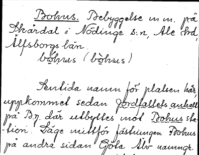 Bild på arkivkortet för arkivposten Bohus