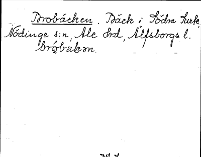 Bild på arkivkortet för arkivposten Brobäcken