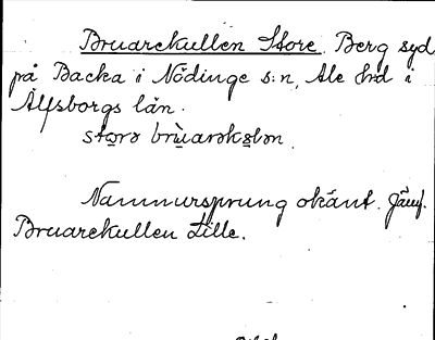 Bild på arkivkortet för arkivposten Bruarekullen, Store