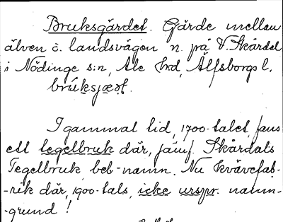 Bild på arkivkortet för arkivposten Bruksgärdet