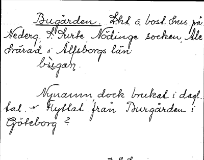 Bild på arkivkortet för arkivposten Bugården