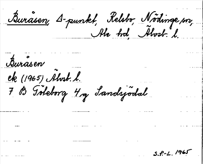 Bild på arkivkortet för arkivposten Buråsen