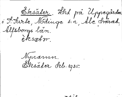 Bild på arkivkortet för arkivposten Eksäter