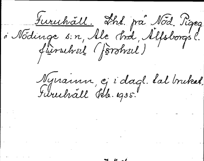 Bild på arkivkortet för arkivposten Furuhäll