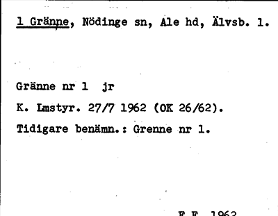 Bild på arkivkortet för arkivposten Gränne