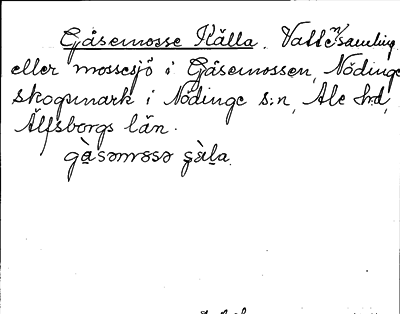 Bild på arkivkortet för arkivposten Gåsemosse Källa