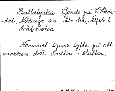 Bild på arkivkortet för arkivposten Hallelycka
