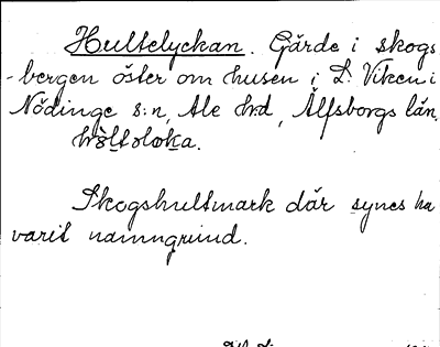Bild på arkivkortet för arkivposten Hultelyckan