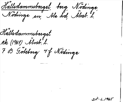 Bild på arkivkortet för arkivposten Hållsdammsberget