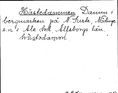 Bild på arkivkortet för arkivposten Hästedammen