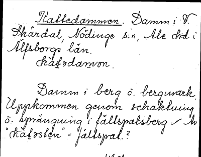 Bild på arkivkortet för arkivposten Kattedammen