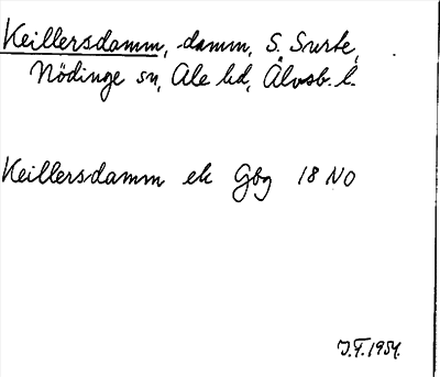 Bild på arkivkortet för arkivposten Keillersdamm